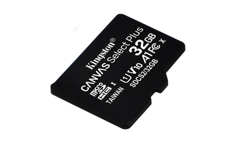 Paměťová karta Kingston Canvas Select Plus MicroSDHC 32GB UHS-I U1, Paměťová, karta, Kingston, Canvas, Select, Plus, MicroSDHC, 32GB, UHS-I, U1
