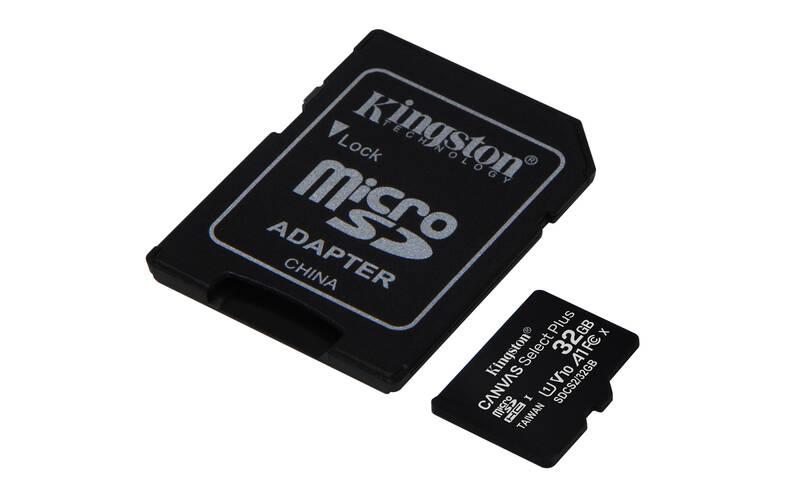 Paměťová karta Kingston Canvas Select Plus MicroSDHC 32GB UHS-I U1 adapter