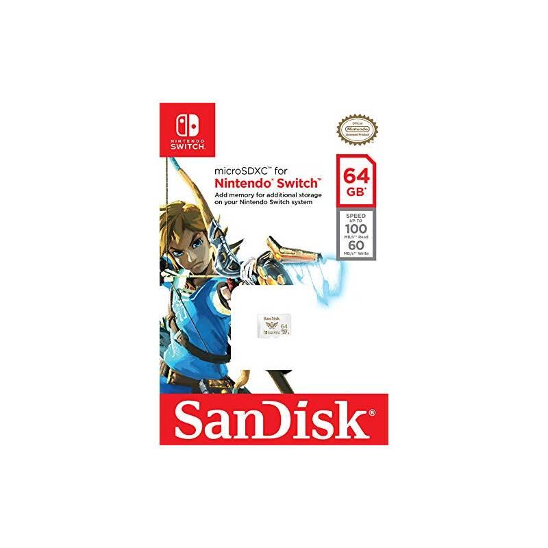 Paměťová karta Sandisk Micro SDXC 64GB UHS-I U3 pro Nintendo Switch