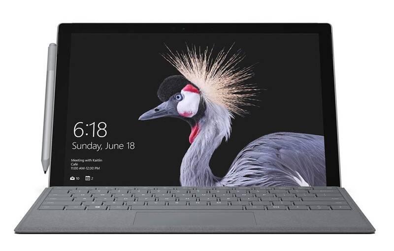 Pouzdro na tablet Microsoft Surface Go Type Cover, US layout stříbrné