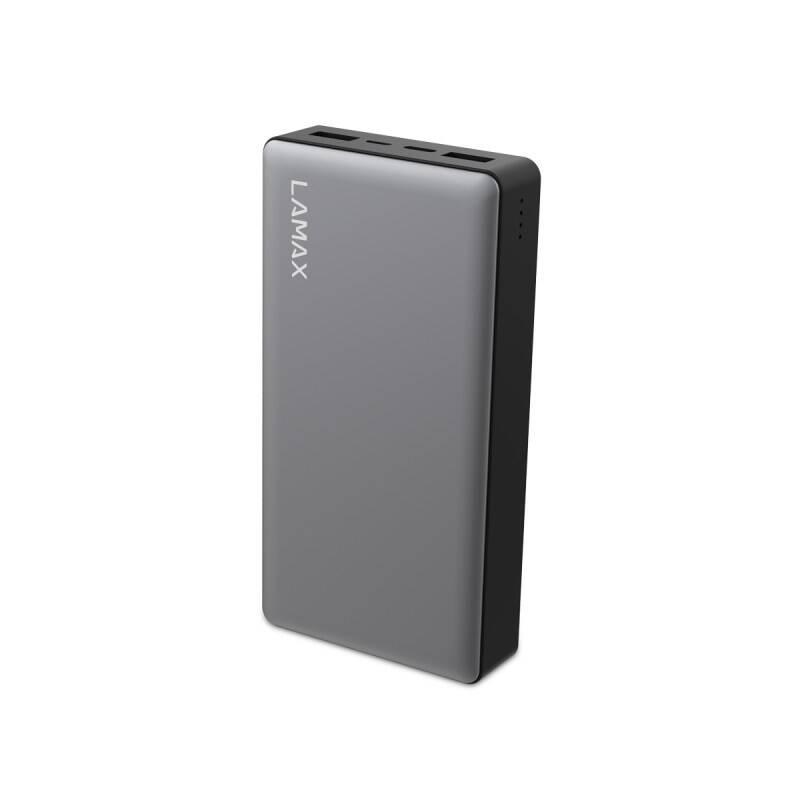 Powerbank LAMAX 15000 mAh, USB-C PD, QC 3.0 stříbrná, Powerbank, LAMAX, 15000, mAh, USB-C, PD, QC, 3.0, stříbrná
