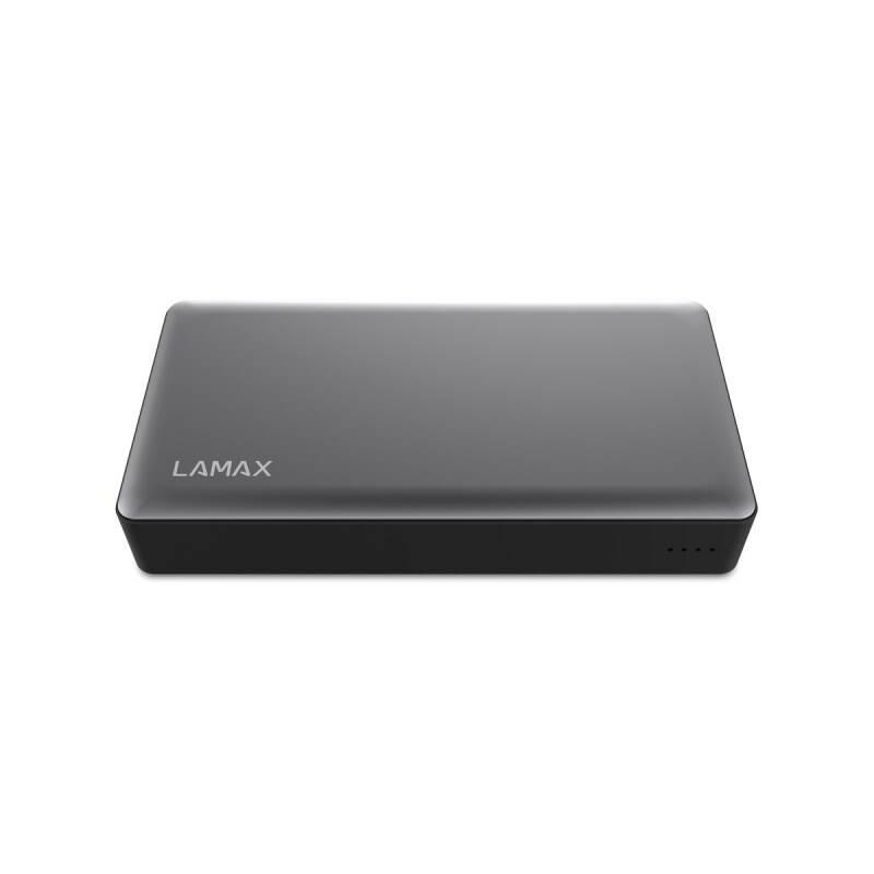 Powerbank LAMAX 20000 mAh, USB-C PD, QC 3.0 stříbrná