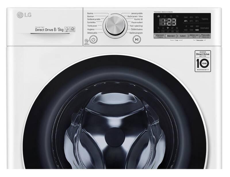 Pračka se sušičkou LG F4DN508N0 bílá