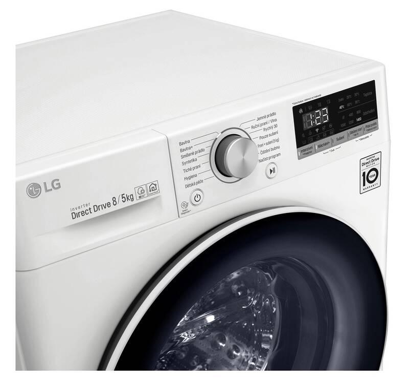 Pračka se sušičkou LG F4DN508N0 bílá