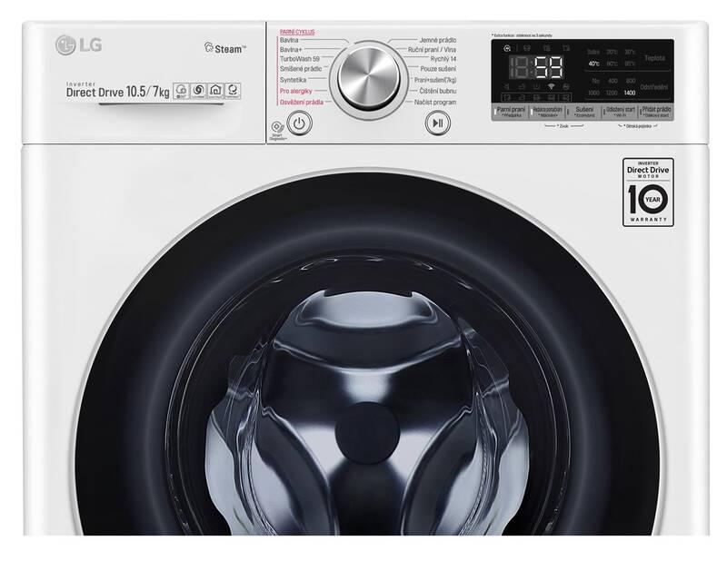 Pračka se sušičkou LG F4DV710H1 bílá