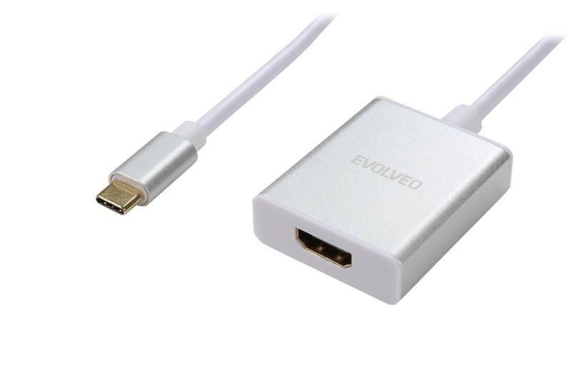 Redukce Evolveo USB-C HDMI bílá