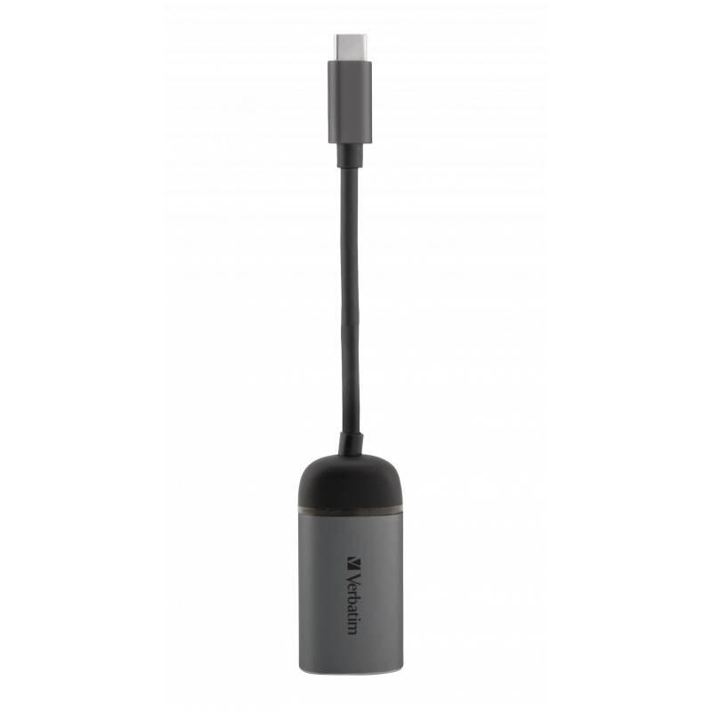 Redukce Verbatim USB-C RJ45 šedá