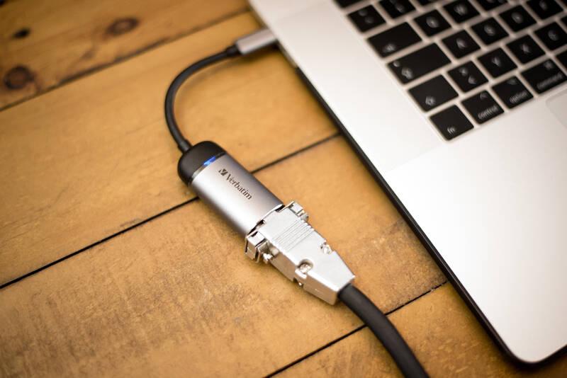 Redukce Verbatim USB-C VGA šedá