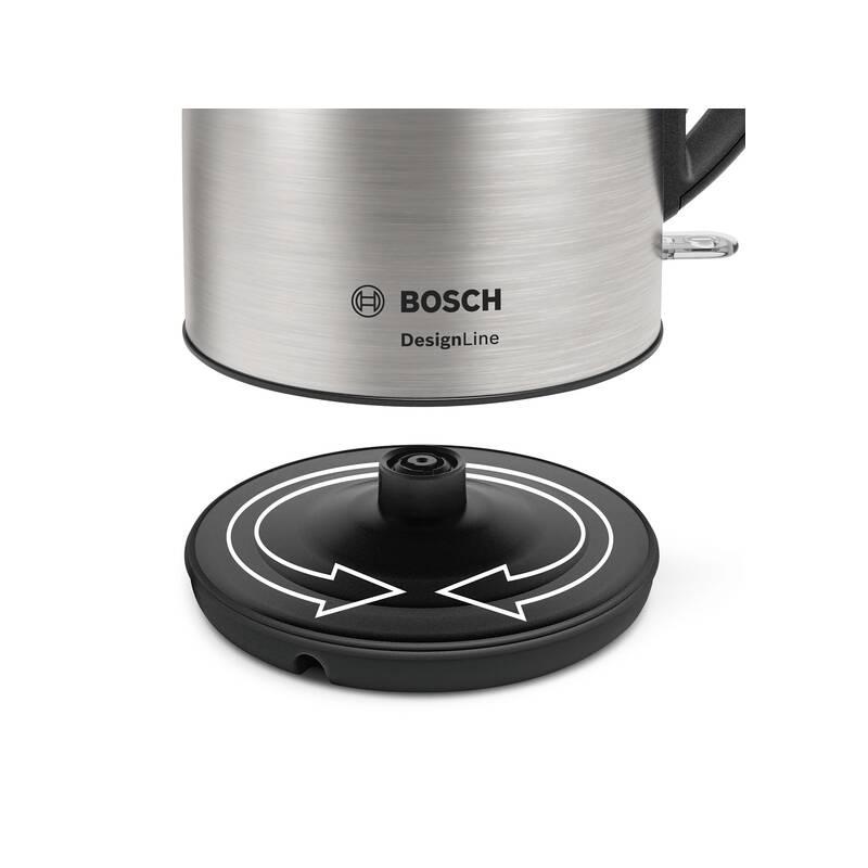 Rychlovarná konvice Bosch DesignLine TWK3P420 černá nerez
