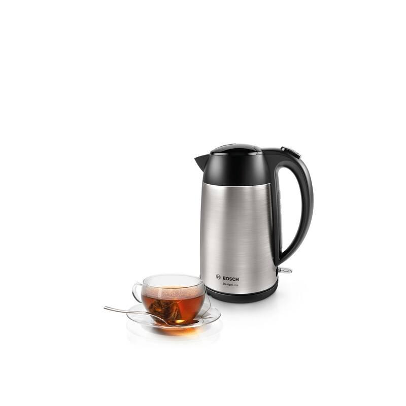 Rychlovarná konvice Bosch DesignLine TWK3P420 černá nerez