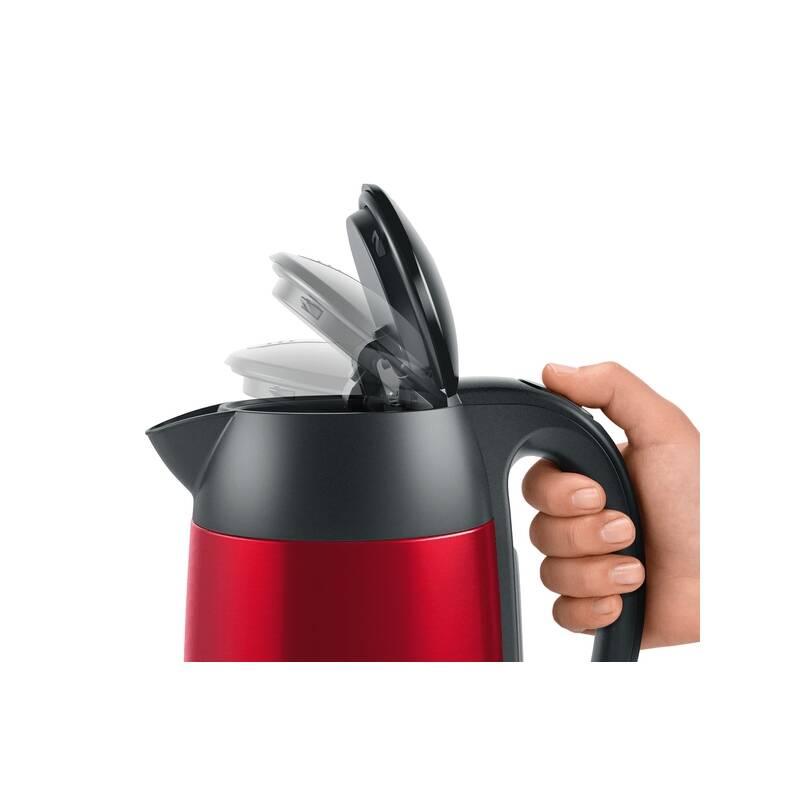 Rychlovarná konvice Bosch DesignLine TWK3P424 černá červená