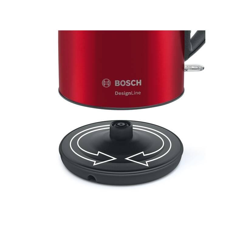 Rychlovarná konvice Bosch DesignLine TWK3P424 černá červená