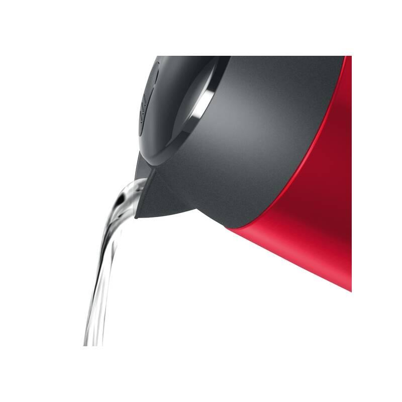 Rychlovarná konvice Bosch DesignLine TWK3P424 černá červená