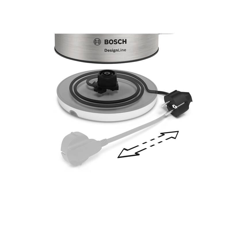 Rychlovarná konvice Bosch DesignLine TWK4P440 černá nerez