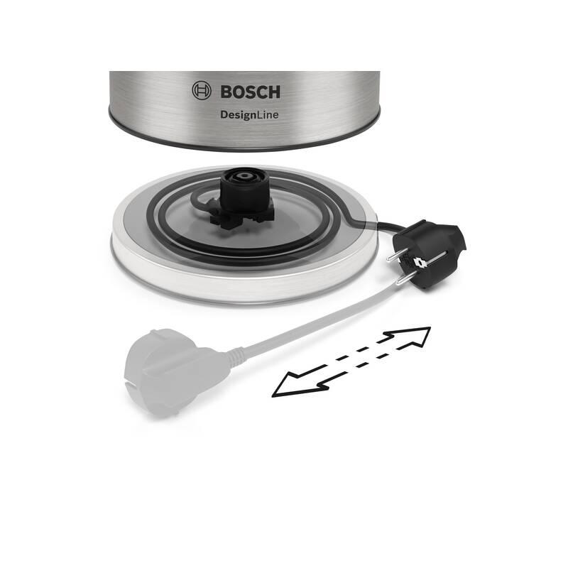 Rychlovarná konvice Bosch DesignLine TWK5P480 černá nerez