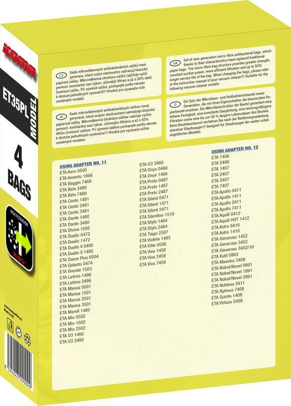 Sáčky do vysavače Koma ET35PL AROMA COTTON