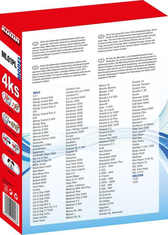 Sáčky do vysavače Koma ML01PL