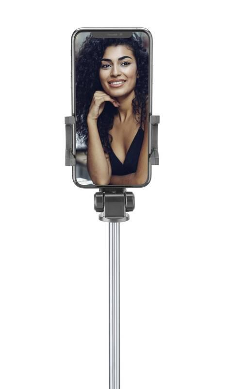 Selfie tyč CellularLine Freedom s funkcí tripodu černá