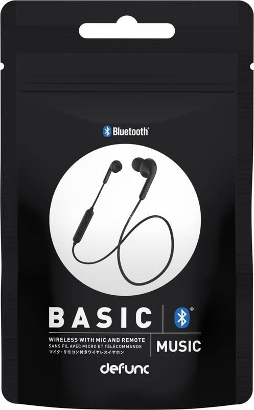 Sluchátka Defunc BT Earbud Basic Music černá, Sluchátka, Defunc, BT, Earbud, Basic, Music, černá