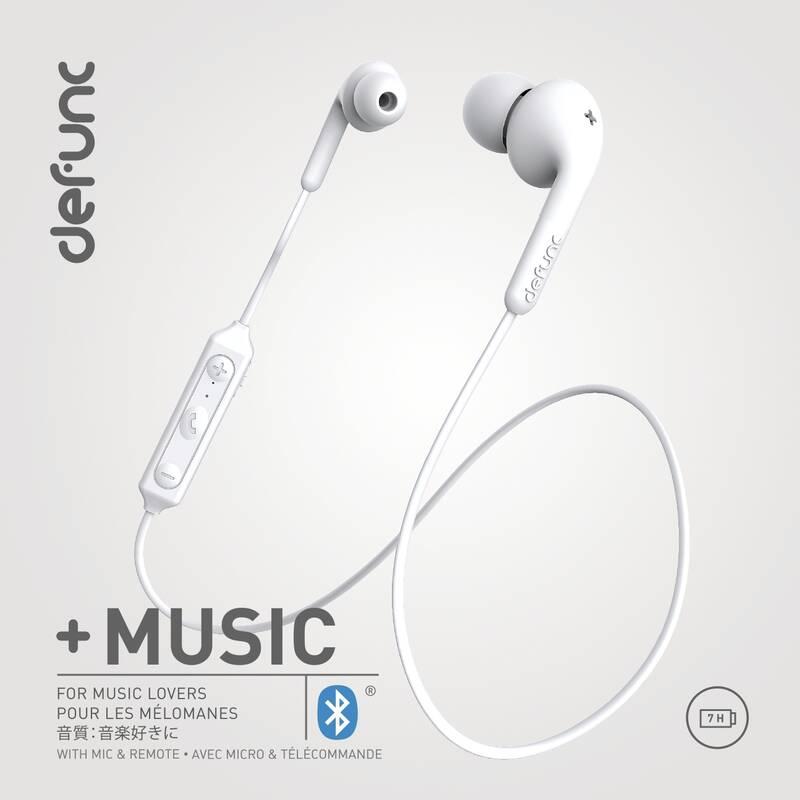 Sluchátka Defunc BT Earbud PLUS Music bílá