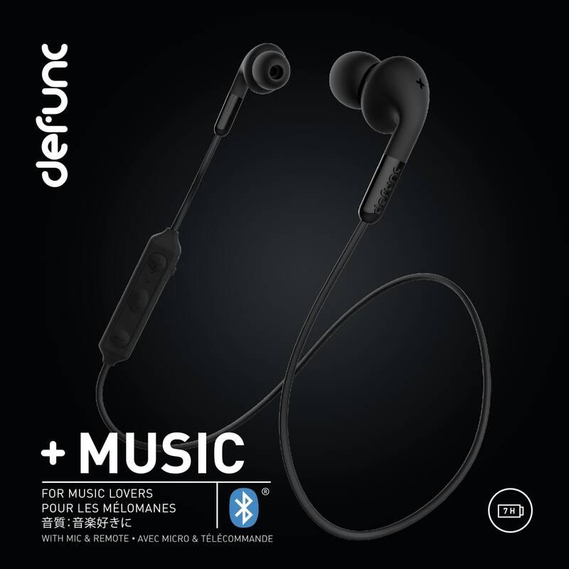 Sluchátka Defunc BT Earbud PLUS Music černá