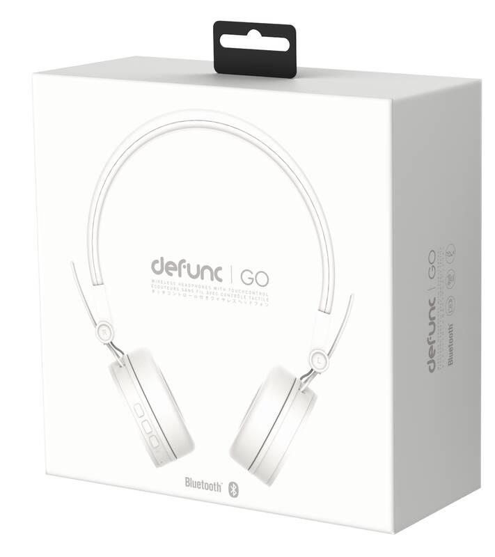 Sluchátka Defunc BT Headphone GO bílá