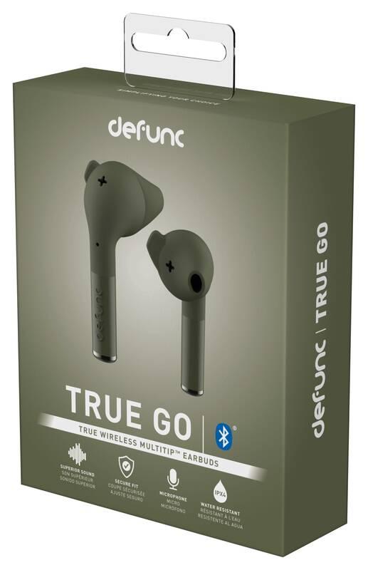Sluchátka Defunc True Go zelená barva