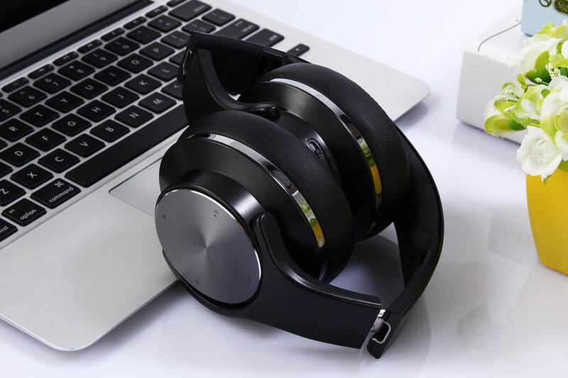 Sluchátka Evolveo SupremeSound E9, 2v1 s reproduktory černá