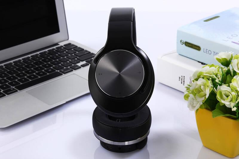 Sluchátka Evolveo SupremeSound E9, 2v1 s reproduktory černá