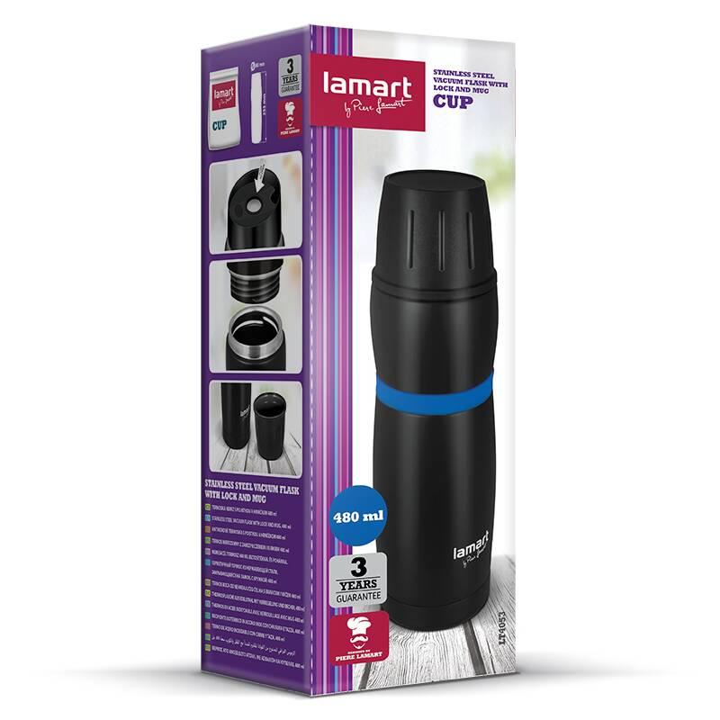 Termoska Lamart CUP 480 ml LT4053 černá modrá
