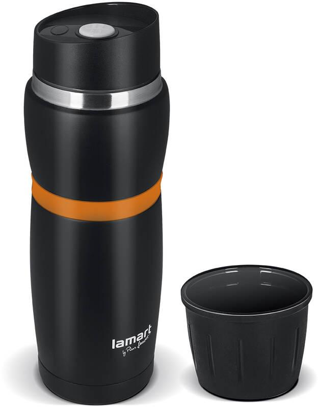 Termoska Lamart CUP 480 ml LT4054 černá oranžová