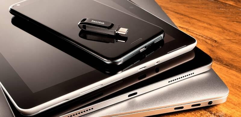 USB Flash Sandisk Ultra Dual Drive Go 128GB USB-C černý