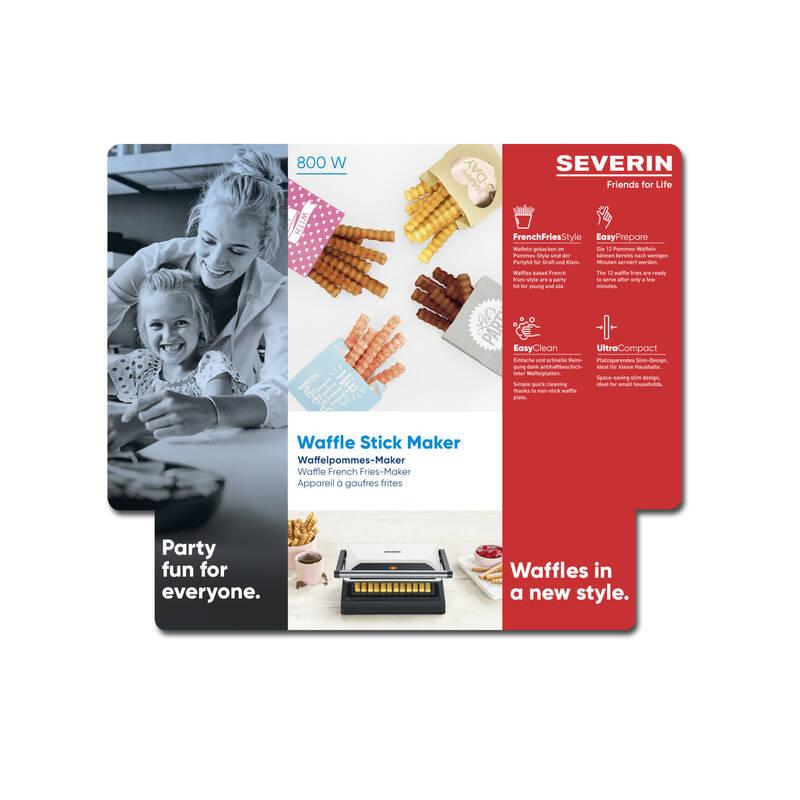 Vaflovač Severin WA 2114 černý nerez