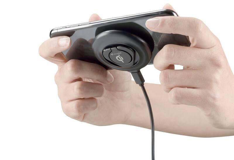 Bezdrátová nabíječka CellularLine Octopus s přísavkami, max.10W černá