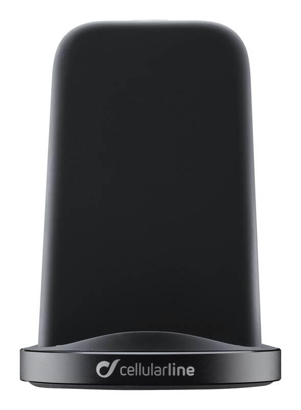Bezdrátová nabíječka CellularLine Wireless Fast Charger Stand černá