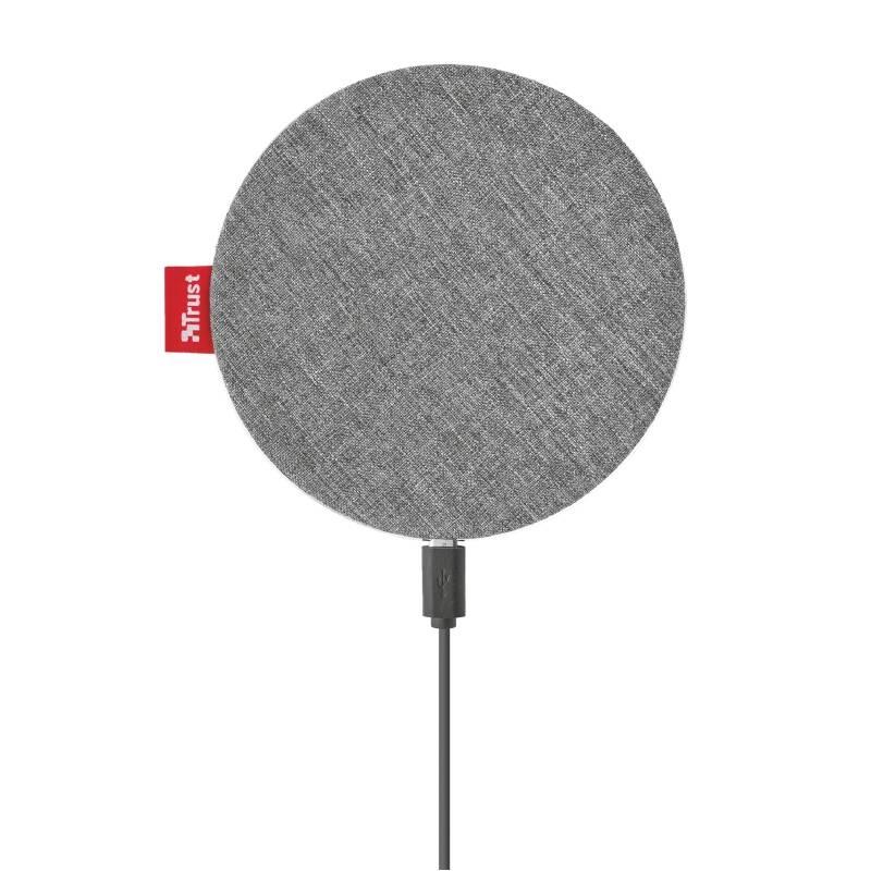 Bezdrátová nabíječka Trust Fyber10, QC 3.0 šedá