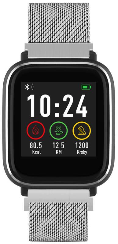 Chytré hodinky iGET FIT F3 Silver