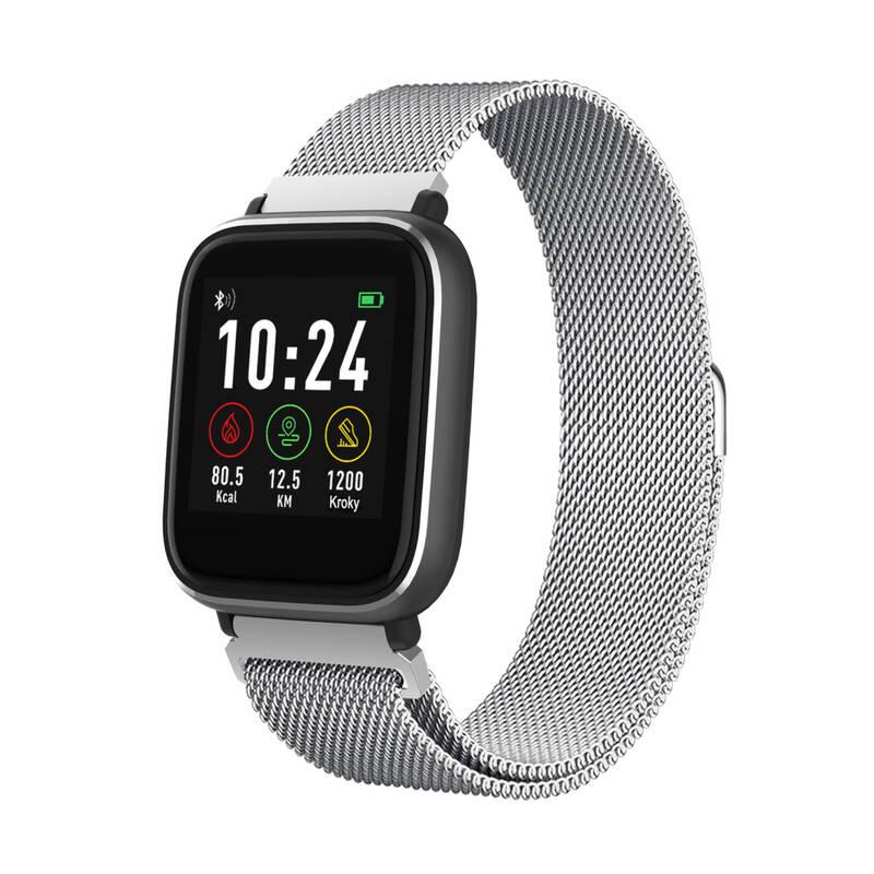 Chytré hodinky iGET FIT F3 Silver