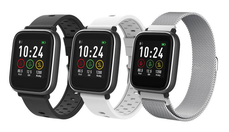 Chytré hodinky iGET FIT F3 Silver