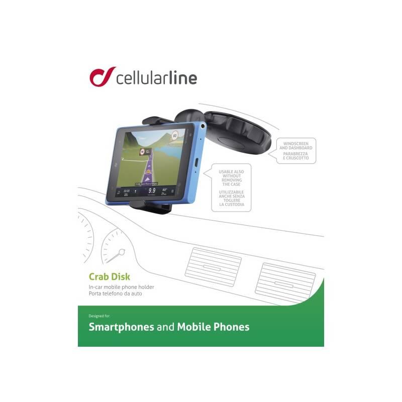 Držák na mobil CellularLine Crab Disk černý