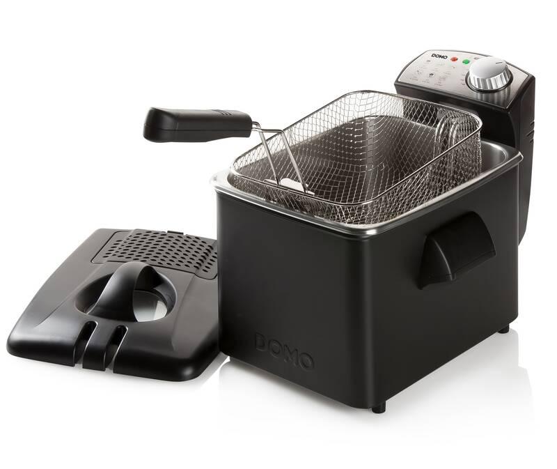 Fritéza Domo DO1014FR černá nerez
