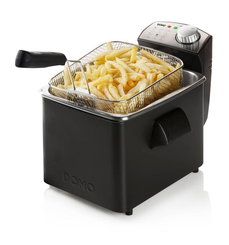 Fritéza Domo DO1014FR černá nerez
