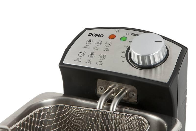 Fritéza Domo DO457FR černá nerez