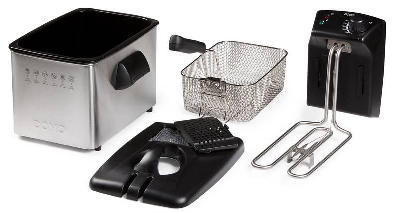 Fritéza Domo DO465FR černá nerez