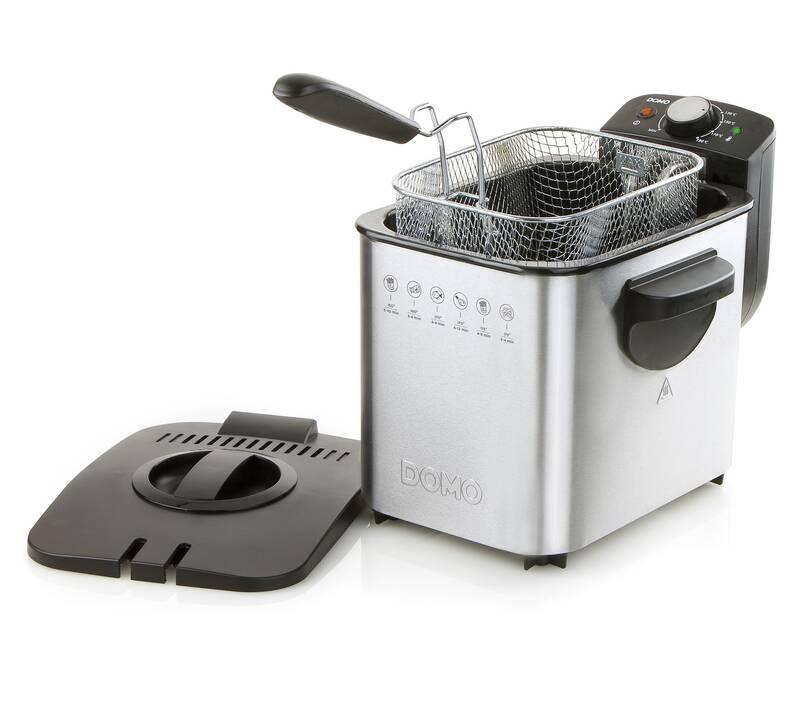 Fritéza Domo DO507FR černá nerez