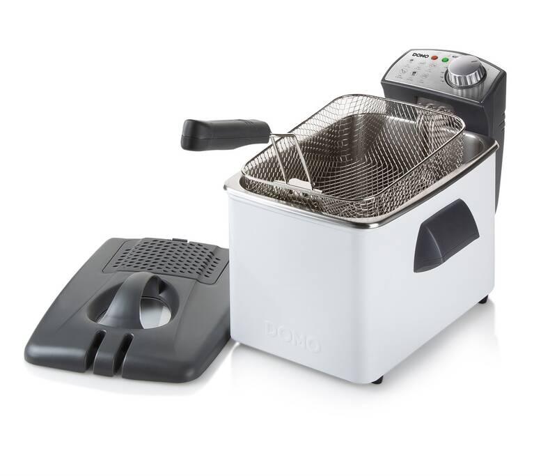 Fritéza Domo DO519FR bílá nerez