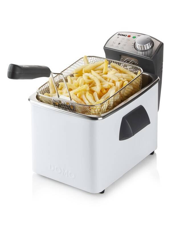 Fritéza Domo DO519FR bílá nerez