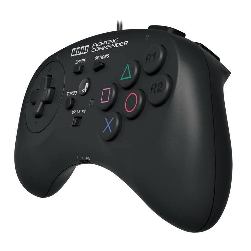 Gamepad HORI Fighting Commander pro PS4, PS3, PC černý