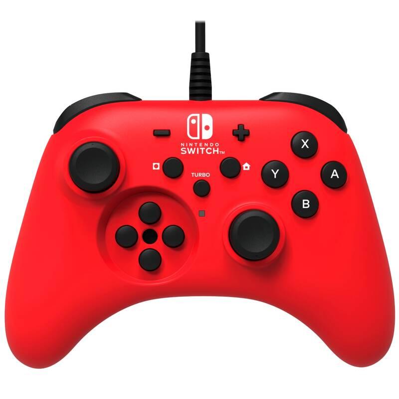 Gamepad HORI Wired Controller HORIPAD pro Nintendo Switch červený