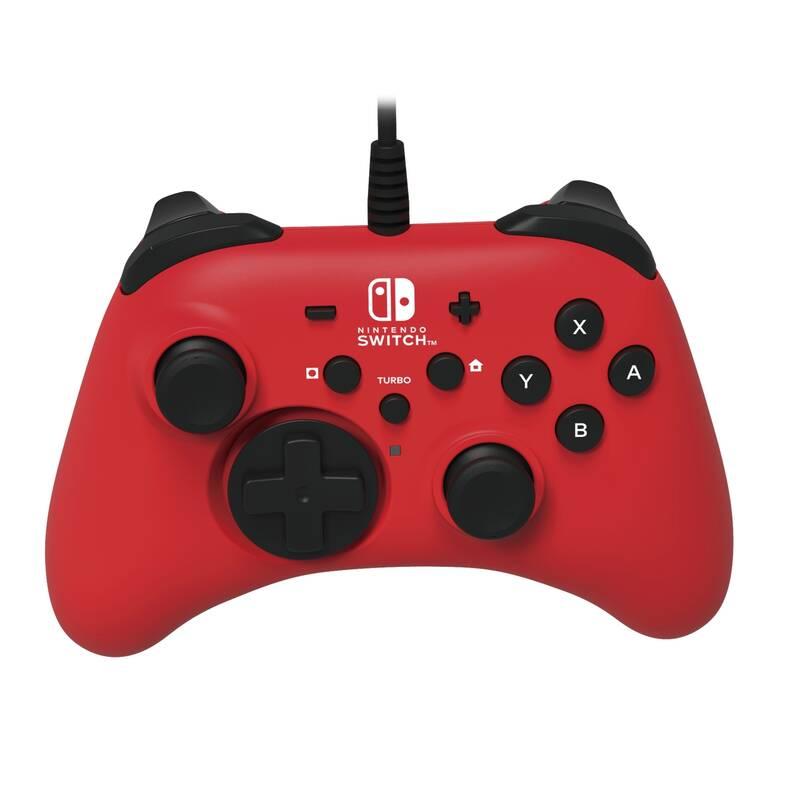 Gamepad HORI Wired Controller HORIPAD pro Nintendo Switch červený